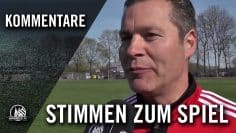 Jürgen Bendriss (Rheinkassel-Langel) und Udo Mayer (SV Schlebusch II) – Die Stimmen zum Spiel