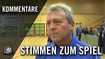 Jürgen Franz (1.FC Lübars) – Stimmen zum Spiel (Finale, 17. Hallenmasters der Frauen) | SPREEKICK.TV