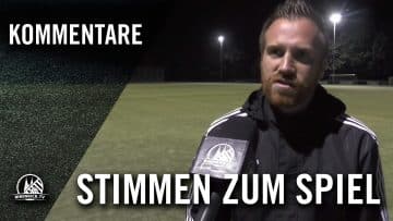 K. Prelec (SV Weiden II) und S. Neumann-Rystow (Interimstrainer GKSC Hürth II) – Die Stimmen