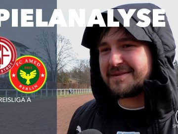 Kevin Pannewitz mit augenzwinkernder Spielanalyse | NSF Gropiusstadt – FC Amed Berlin (Kreisliga A)