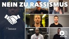 Klare Botschaft: Deutschlands Fußballer gegen Rassismus auf unseren Plätzen