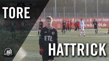 Lupenreiner Hattrick von Herdi Bernard Bukusu (Bayer 04 Leverkusen, U17 B-Junioren) | RHEINKICK.TV