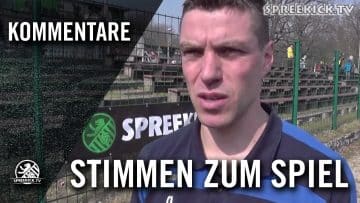M.Hartmann (Hertha) und C.Liebich (Union) – Stimmen zum Spiel | SPREEKICK.TV