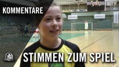M.Schiemann (GS Rüdesh. Platz) & L.Schöpp (Kollwitz-GS) – Stimmen zum Spiel | SPREEKICK.TV