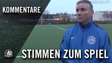 Marijan Reeder (BW Hohen-Neuendorf) – Stimme zum Spiel (Berliner-Pilsner Pokal) | SPREEKICK.TV