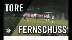 Mit Vollspann drauf! Tor von Nils Becker (FC Germania Großkrotzenburg)