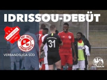 Mo Idrissou feiert Pflichtspiel-Debüt in Liga 6 | Rot-Weiß Darmstadt – Rot-Weiss Frankfurt
