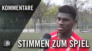 Mohamed Toure (Berliner AK 07) und Gökhan Senol (Füchse Berlin Reinickendorf) – Die Stimmen zu Spiel