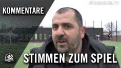 Murat Tik (CFC Hertha 06) und Andreas Fricke (FC Internationale) – Die Stimmen zum Spiel