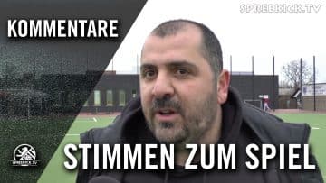 Murat Tik (CFC Hertha 06) und Andreas Fricke (FC Internationale) – Die Stimmen zum Spiel