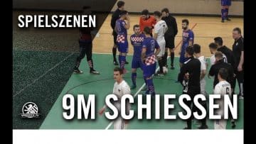 Neunmeterschießen | S. D. Croatia – BFC Preussen (Halbfinale, Berlin-Liga-Hallenturnier)