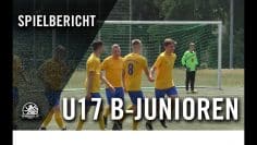 Nordberliner SC U17 – FSV Berolina Stralau U17 (Abstiegsrelegation, Landesliga, Staffel 2)