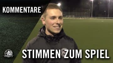 O. Lobrecht (FC Viktoria 1889 Berlin) & N. Schulz (Frohnauer SC) – Stimmen zum Spiel