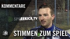 P.Horenk (BW Hohenschönh.) & E.Aydin (NFC) – Stimmen zum Spiel (Hohenschönh. – NFC) | SPREEKICK.TV