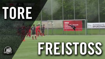 Perfekter Freistoß von Kayhan Jar (SpVg Porz, U17 B-Junioren) | RHEINKICK.TV