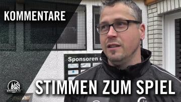 R. Fielen (SV Westhofen-Ensen) und A. Porsch (Trainer SV Frielingsdorf) – Die Stimmen zum Spiel