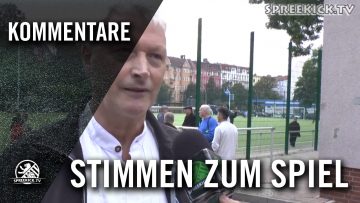 Recep Dogan (Rixdorfer SV) und Dieter Müller (1. FC Marzahn) – Stimmen zum Spiel | SPREEKICK.TV
