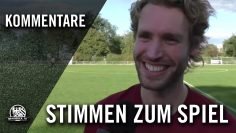 Ruben Römer (FC Heisenrath Goldstein) und Samuel Wiredu (SV Sandhof Niederrad) – Die Stimmen