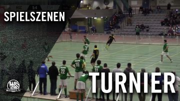 SC 1960 Hanau – FSV Bischofsheim (Halbfinale, Hallenmasters Hanau 2017) – Spielszenen | MAINKICK.TV