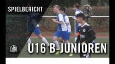 SC Staaken U16 – Berliner SC U16 (18.Spieltag, B-Junioren-Landesliga, Staffel 2)