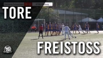 Schöner Freistoßtreffer von Fabian Pfeifer (Germania Schwanheim) | MAINKICK.TV