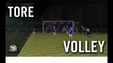 Schöner Volley von Tim Kraft (SV Bruchenbrücken)