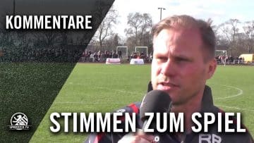 SD Croatia – BFC Dynamo (Pokal der 1. Herren 2016/2017, Halbfinale) Die Stimmen zum Spiel