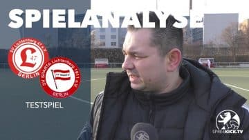 Spielanalyse | Lichtenberg 47 – SV Sparta Lichtenberg (Testspiel)