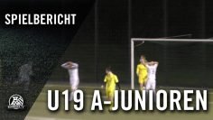 SpVg Schonnebeck U19 – Sportfreunde Niederwenigern (13.Spieltag, A-Junioren, Kreisleistungsklasse)