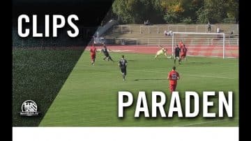 Stark an den Pfosten gelenkt l Paraden von Lazar Kacarevic (SpVgg 03 Neu-Isenburg)