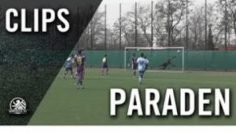 Stark an die Latte gelenkt! | Parade von Hubert Sedzimir (1. FC Schöneberg)