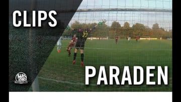 Stark pariert gegen die Laufrichtung | Parade von Andreas Rudolf (SpVgg 03 Neu-Isenburg)