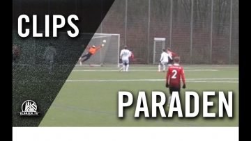 Stark übers Tor gelenkt l Parade von Rafal Lopusiewicz (SV Victoria Seelow)