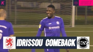 Startelf-Debüt: Ex-SGE-Star Mo Idrissou machts mit Köpfchen | TSG Darmstadt – Viktoria Griesheim