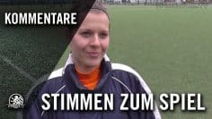 Stefanie Barsch (FSV Spandauer Kickers) – Die Stimme zum Spiel (Lübars II – Spandauer Kickers)