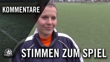 Stefanie Barsch (FSV Spandauer Kickers) – Die Stimme zum Spiel (Lübars II – Spandauer Kickers)