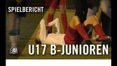 Steglitzer SC Südwest U17 – Frohnauer SC U17 (Achtelfinale, Pokal)