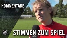 Stimme zum Spiel (VfB Hermsdorf – 1.FC Neukölln, 1.Runde, Berliner Pokal der 1. Herren 2015/2016)