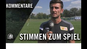 Stimmen | 1. FC Union Berlin U15 – Dynamo Dresden U15 (2. Spieltag, Regionalliga)