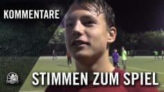 Stimmen (Hertha 03 Zehlendorf – SFC Stern 1900, U19 A-Jugend, Berliner Pokal der A-Junioren)