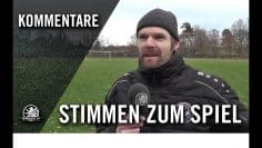 Stimmen | Tennis Borussia Berlin U19 – BFC Dynamo U19 (12. Spieltag, Regionalliga Nordost)