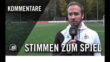 Stimmen zum Spiel | 1. FC Köln U16 – Viktoria Köln U16 (7. Spieltag, Mittelrheinliga)