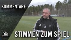 Stimmen zum Spiel | ASV Dachau U19 – TSV 1865 Dachau U19 (12. Spieltag, Kreisliga München)