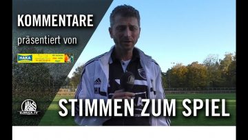 Stimmen zum Spiel | Bergedorf 85 – Altengamme (12. Spieltag, Landesliga) | Präsentiert von HAKA