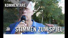 Stimmen zum Spiel | Blau-Weiss Oberhausen – SC 1920 Oberhausen (11. Spieltag, Bezirksliga Gruppe 4)
