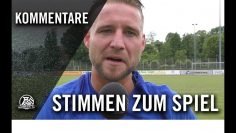 Stimmen zum Spiel | BW Westfalia Langenbochum – SpVg Blau Gelb Schwerin (30. Spieltag)