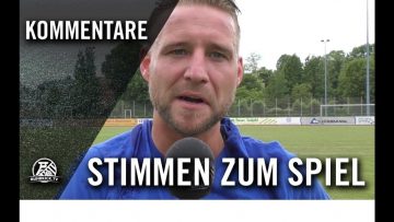 Stimmen zum Spiel | BW Westfalia Langenbochum – SpVg Blau Gelb Schwerin (30. Spieltag)