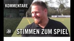 Stimmen zum Spiel | Concordia Wiemelhausen – SpVgg Erkenschwick (23. Spieltag, Westfalenliga)