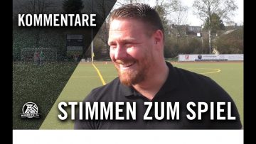 Stimmen zum Spiel | Concordia Wiemelhausen – SpVgg Erkenschwick (23. Spieltag, Westfalenliga)