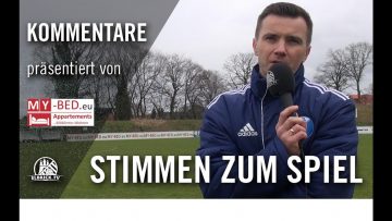 Stimmen zum Spiel | Dassendorf – Pinneberg (25. Spieltag, Oberliga) | Pra?sentiert von MY-BED.eu